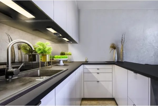 Osram - Lampă LED dimerizabilă pentru montaj sub dulap, cu prize, UNDERCABINET LED/10W/230V, negru