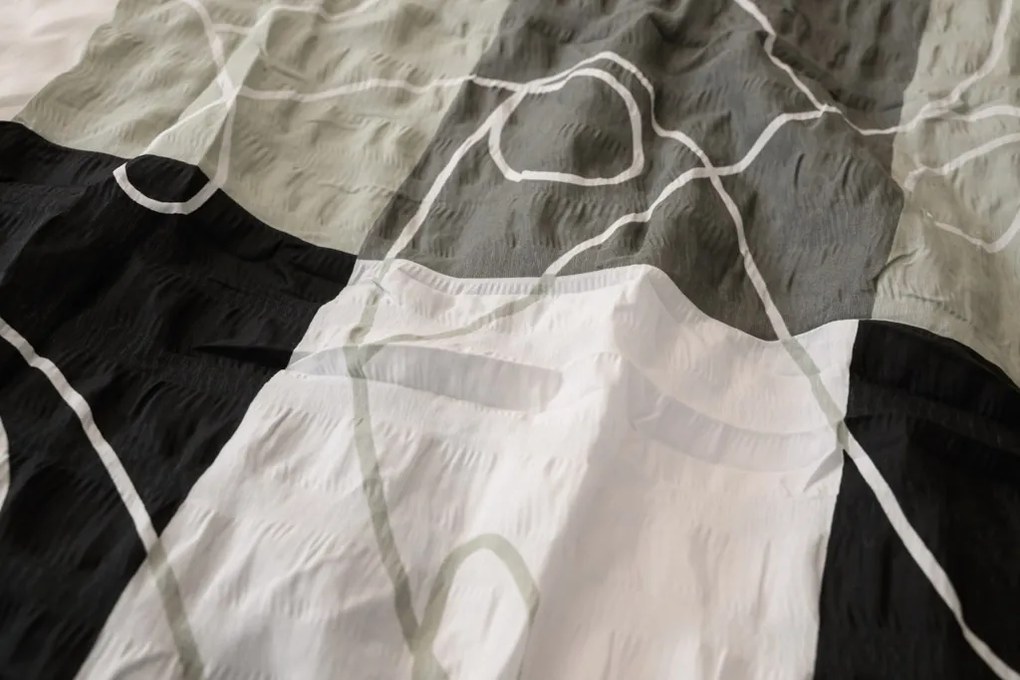 Lenjerie de pat din crep KASPARO BLEND gri hotelova capsă Dimensiune lenjerie de pat: 70 x 90 cm | 140 x 200 cm