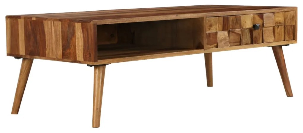 vidaXL Măsuță de cafea, lemn masiv de acacia, 110 x 50 x 37 cm