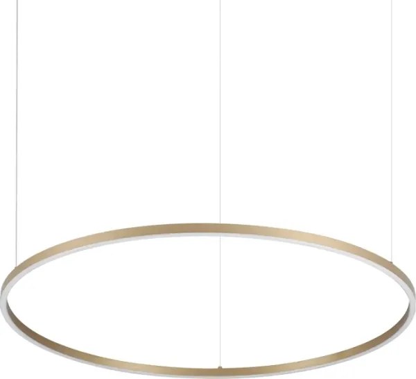 Ideal Lux - Lustra LED suspendată pe cablu ORACLE SLIM, 53W, 230V, CRI 90, Ø 90 cm, auriu