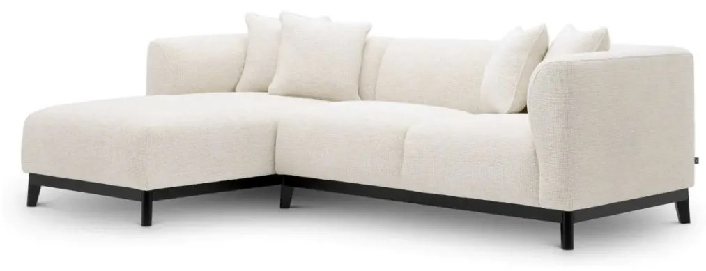 Coltar LUX design LUX cu selong stanga Corso Lounge, Lyssa off-white