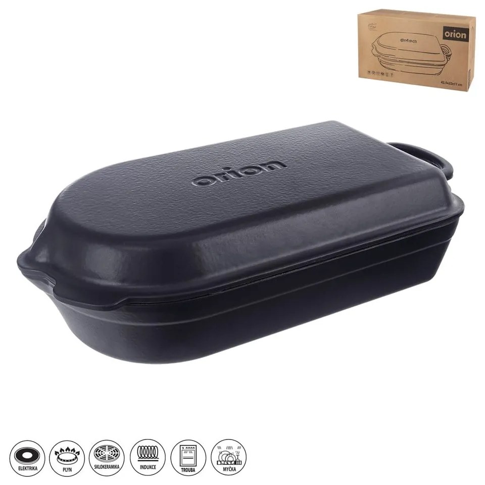 Tavă de copt din fontă 22x42,5 cm LITINA SMALT – Orion