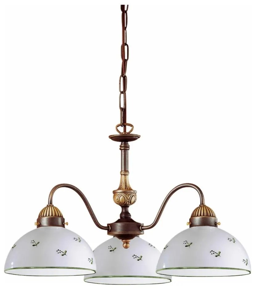 Lustră pe lanț Kolarz 731.83.20 NONNA 3xE27/75W/230V verde