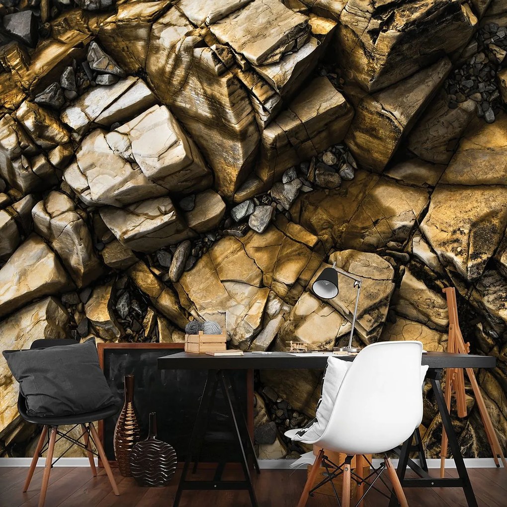 Fototapet - Pietre aurii (152,5x104 cm)
