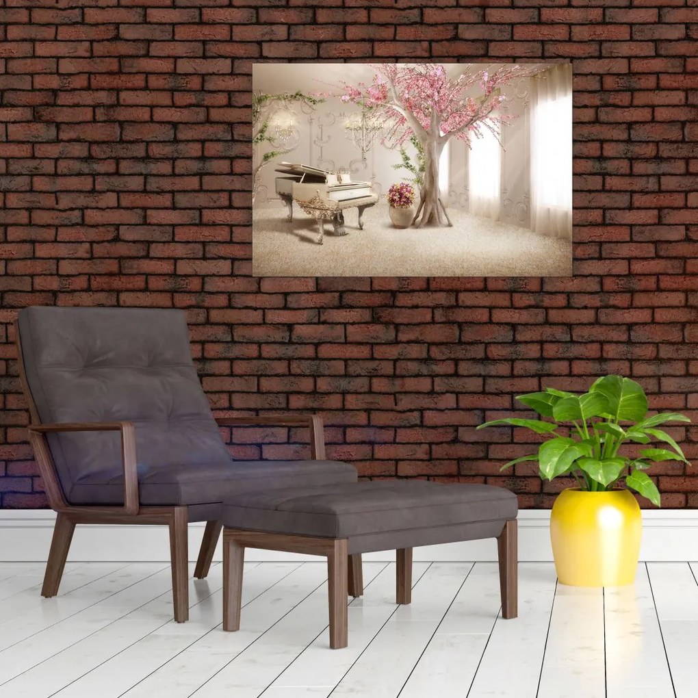 Tablou - Interior de vis cu pian (90x60 cm)