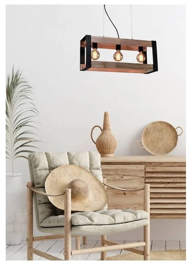 Lustră neagră 20x60 cm Varna – Candellux Lighting