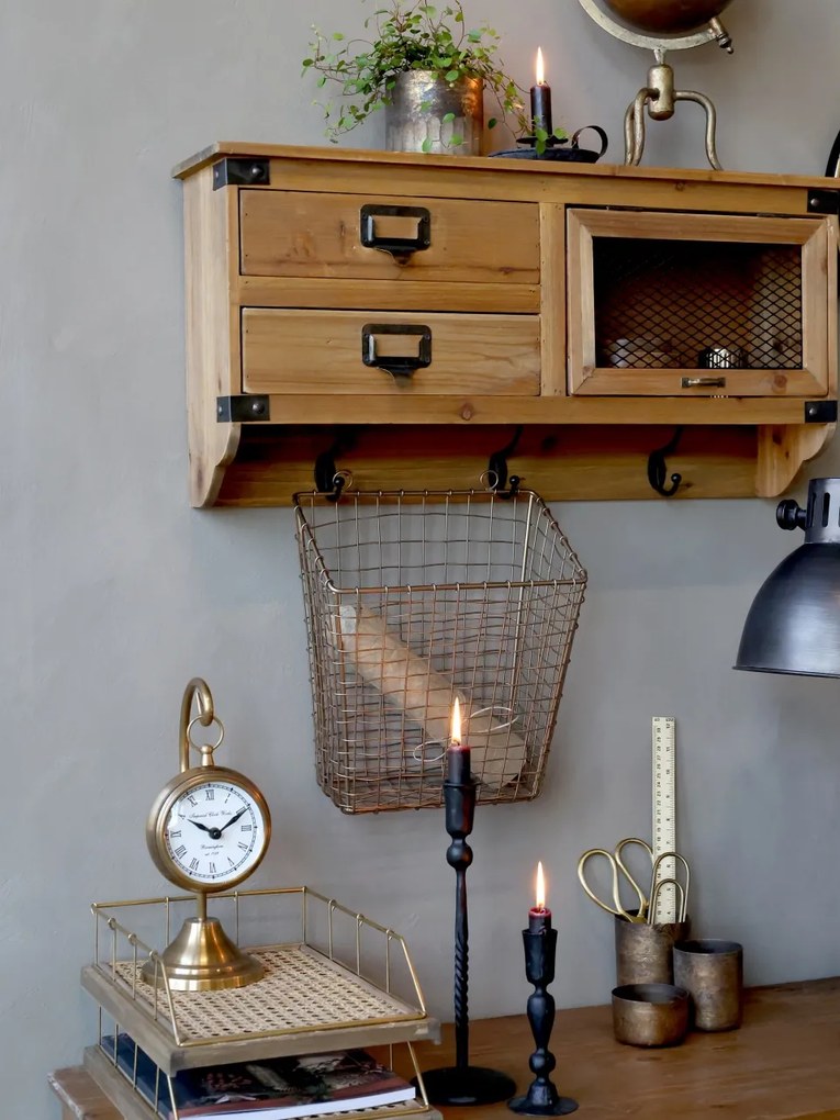Dulap de perete, din lemn masiv, aspect rustic