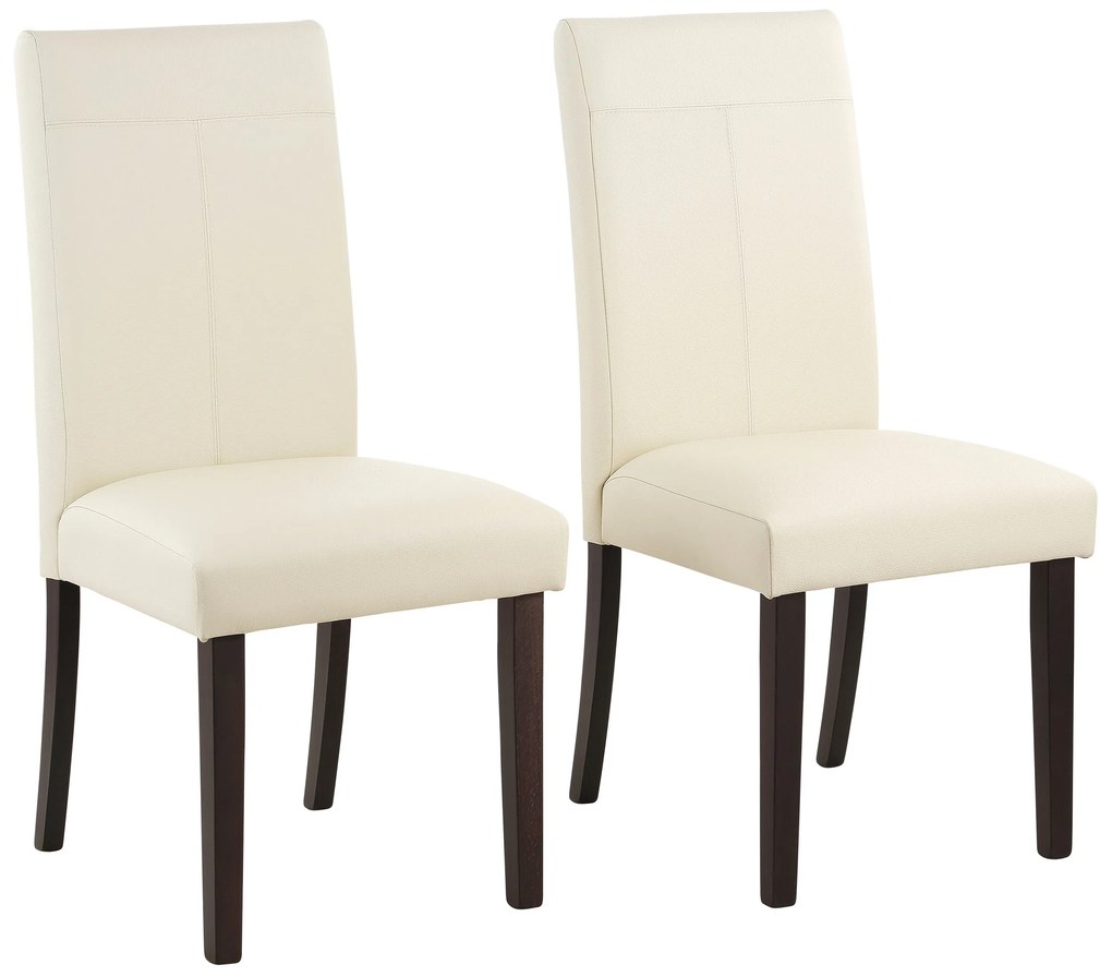 Set 2 scaune Rubin bej piele ecologica 57/59/101 cm