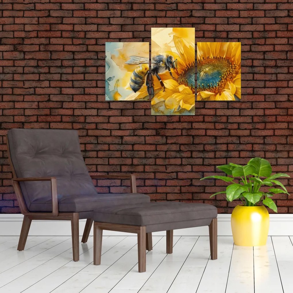 Tablou - Albină, acuarelă (90x60 cm)