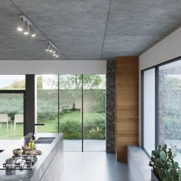 Sollux SL.0455 - Aplica MERIDA 1xGU10/40W/230V gri, montaj pe perete