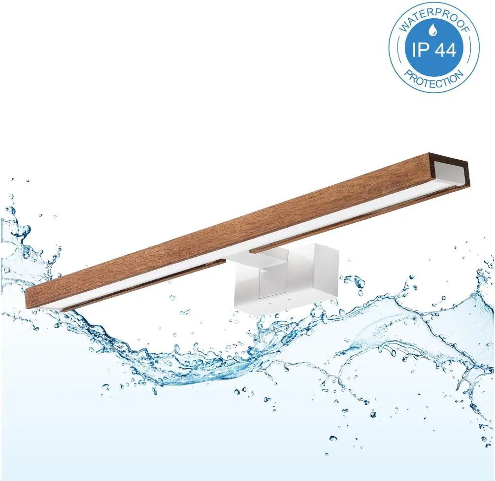 Brilagi - LED Iluminare oglindă pentru baie 3 în 1 WOODY MIRROR LED/12W/230V IP44 alb/stejar/cireș