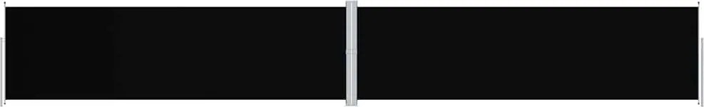 vidaXL Copertină laterală retractabilă, negru, 180x1200 cm