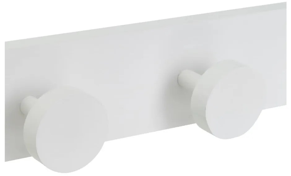 Cuier de perete alb din lemn de pin 40 cm Anillos – Casa Selección