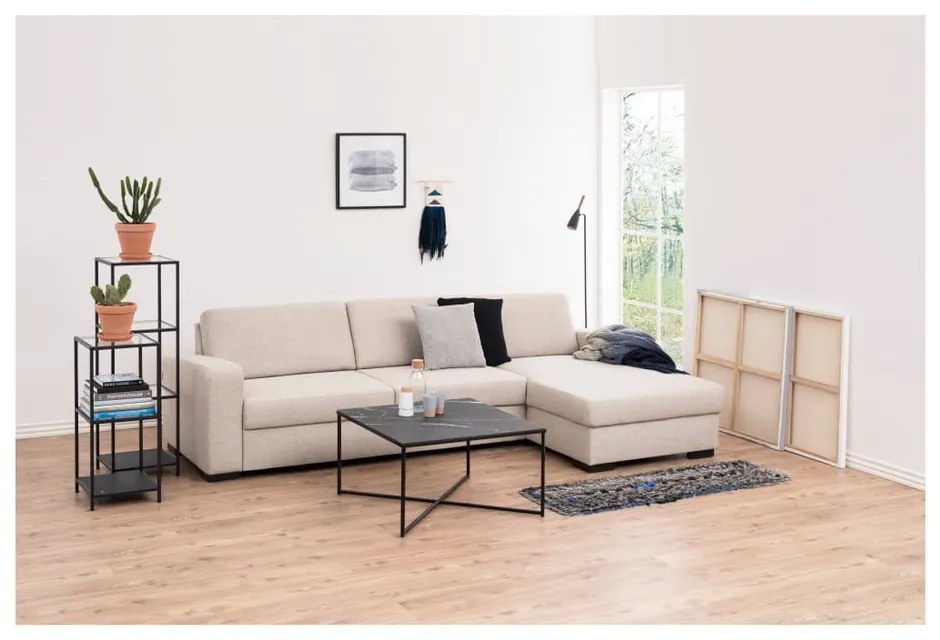 Etajeră Actona Seaford, 35 x 119,5 cm, negru