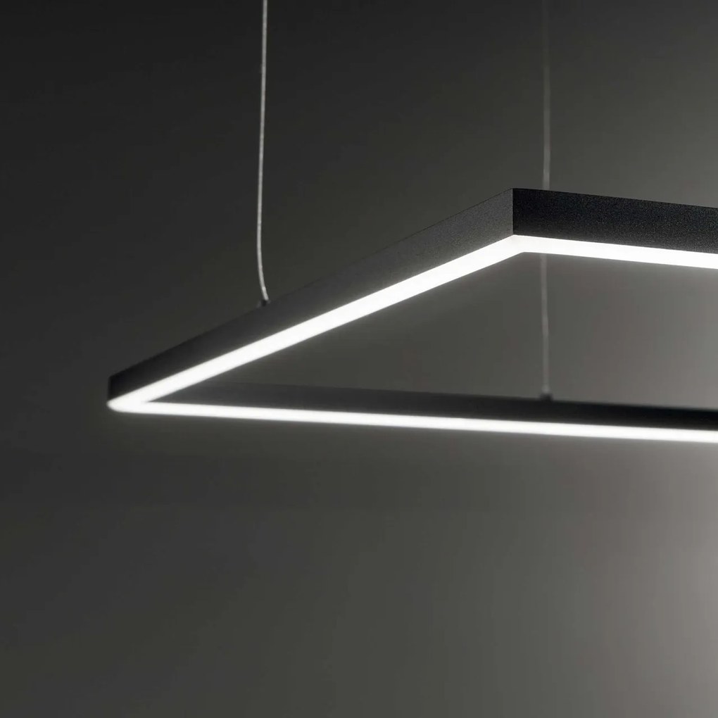 Lustra LED design modern geometric ORACLE SLIM SP D070 SQUARE 3000K ON-OFF WH