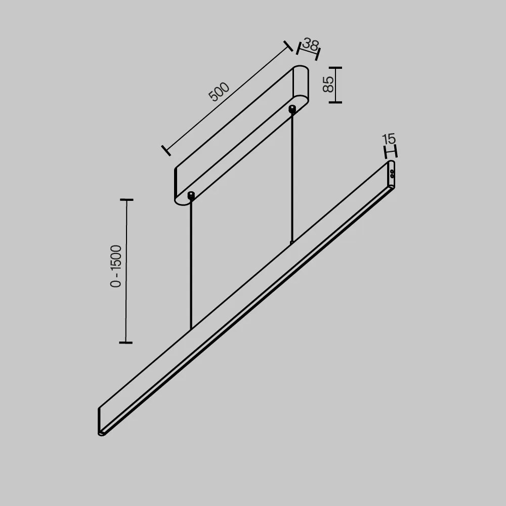 Lustra LED ajustabila stil liniar minimalist Ephoria alama