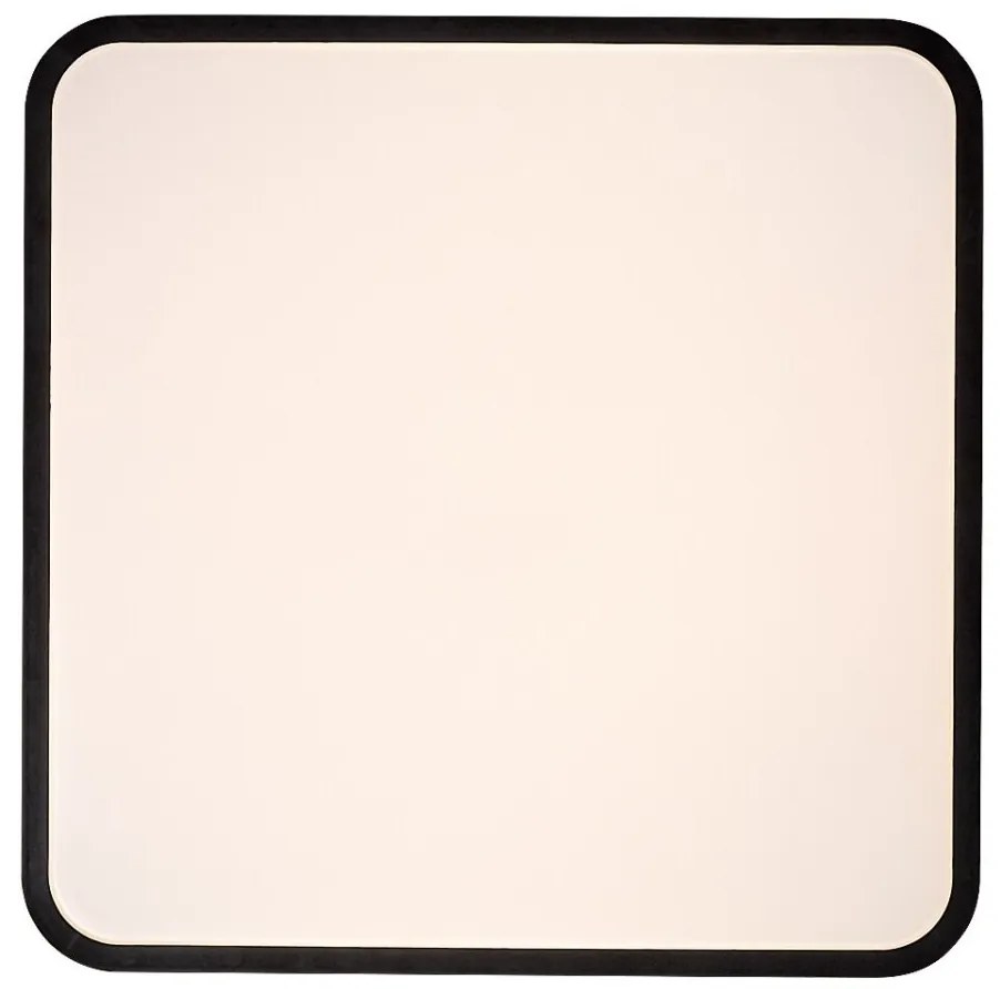 Plafoniera LED baie IP44 Alenzo 42x42cm negru/alb