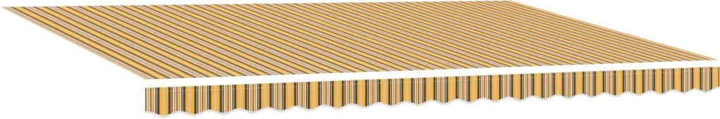 vidaXL Cortina Retractabilă Multicolour 500 × 300 cm Poliester și oțel