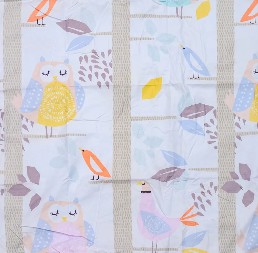 Lenjerie de pat din microfibra colorata OWL Dimensiune lenjerie de pat: 2 buc 80 x 80 cm | 200 x 220 cm