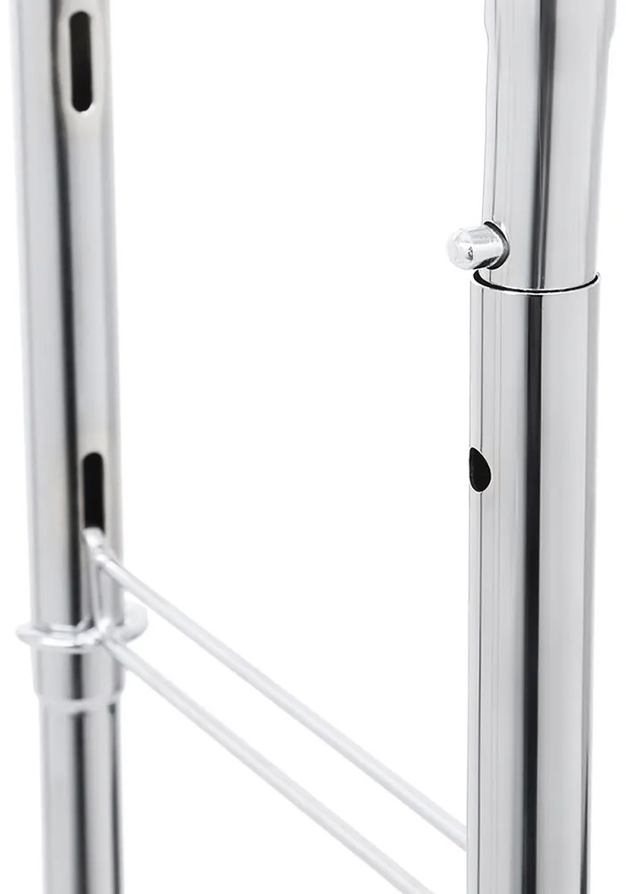 Suport pentru haine reglabil pe înălțime și lățime, argintiu