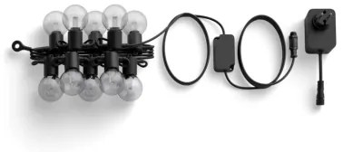 Philips Hue FESTAVIA - Ghirlandă LED RGBW pentru exterior, 10 x LED, 7 m, IP65, cu intensitate reglabilă