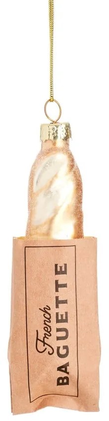 Ornament de Crăciun lucrat manual din sticlă 11 cm Baguette – Sass &amp; Belle