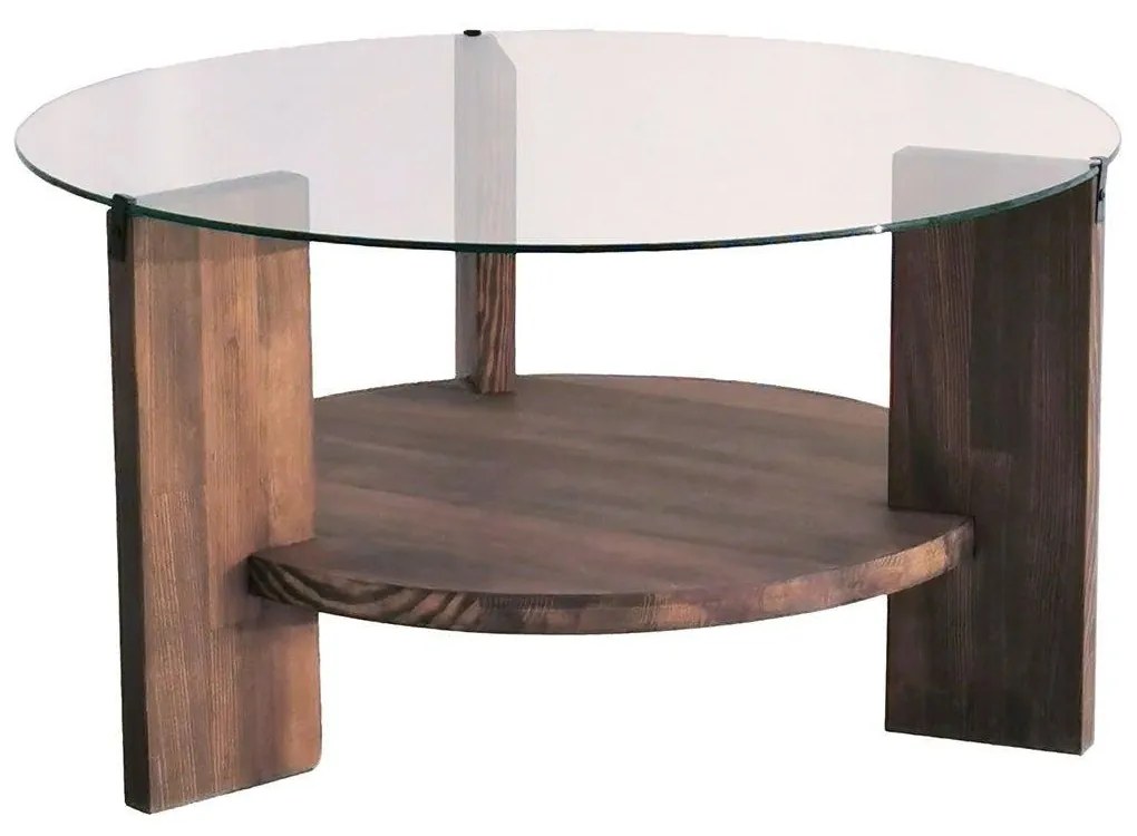Masuta de cafea Mondo, Nuc, 75x40x75 cm