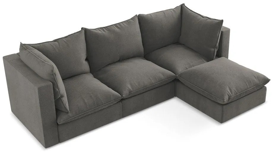 Colțar gri închis (cu colț pe partea dreaptă/cu șezlong) Manao – Makamii