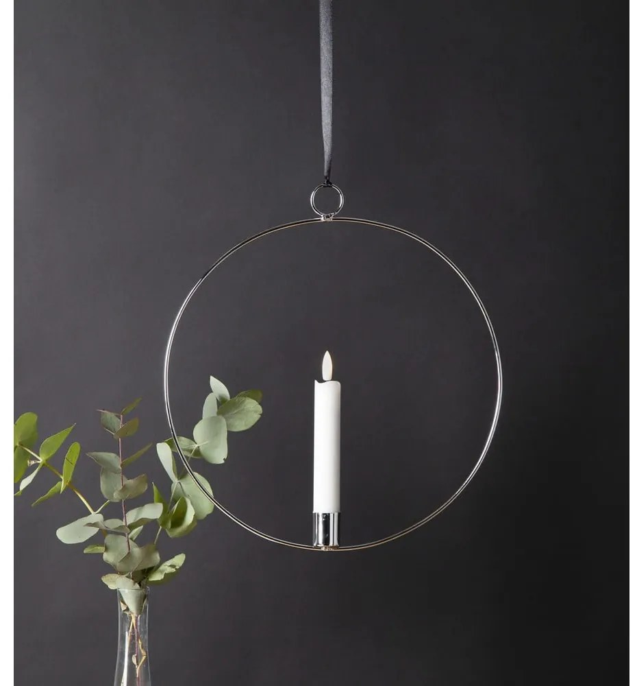 Decorațiune luminoasă argintie Flamme Ring – Star Trading