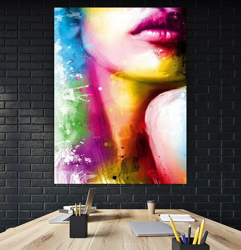 Tablou canvas Colorful Neck 120x80 cm