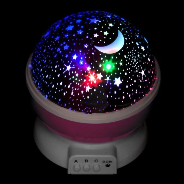 Proiector de noapte LED Star Light - roz