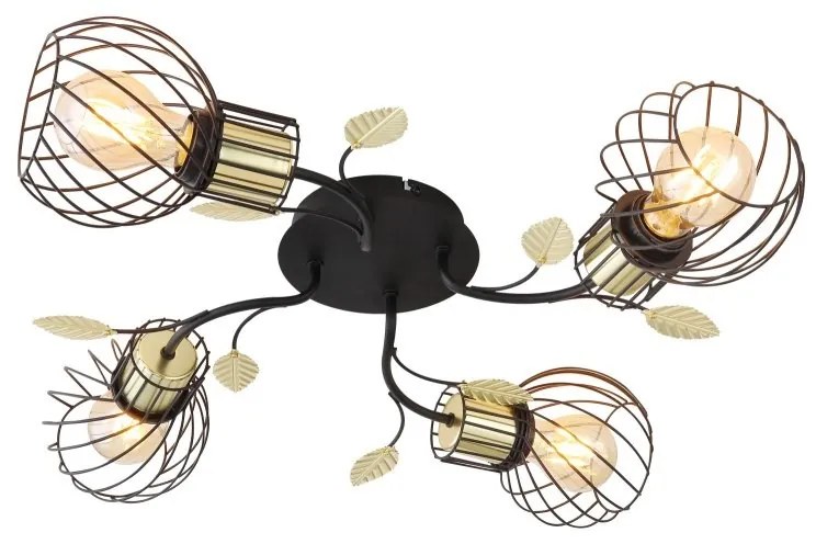 Plafoniera design modern Lally negru, alama