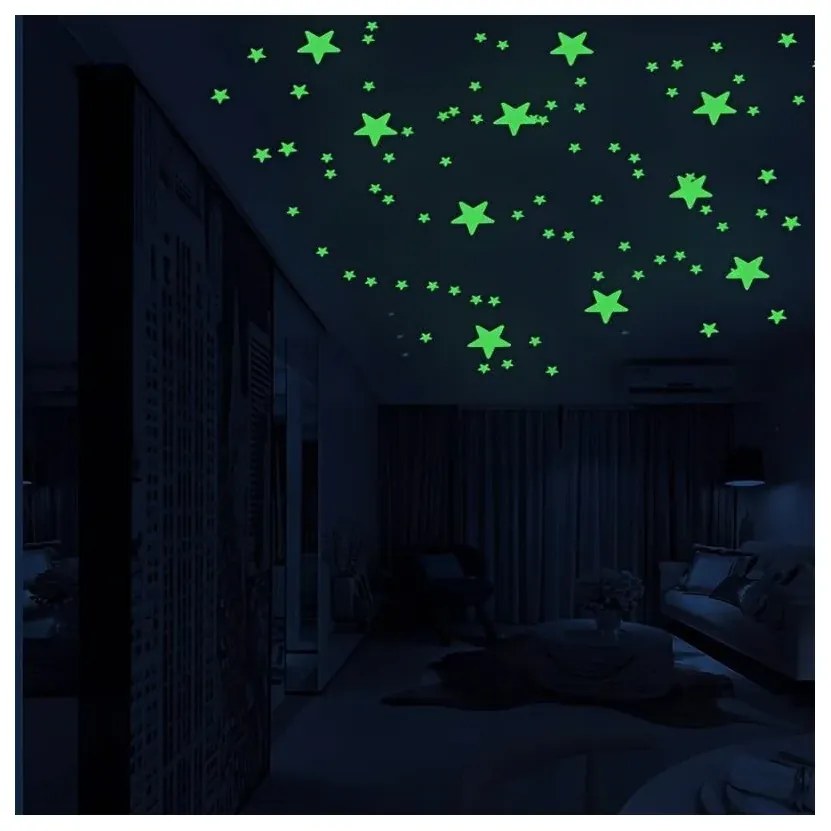 Steluțe luminoase pe perete 100 psc