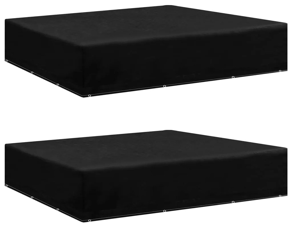 3082837 vidaXL Huse mobilier grădină, 2 buc, 12 ocheți, 250x250x70 cm
