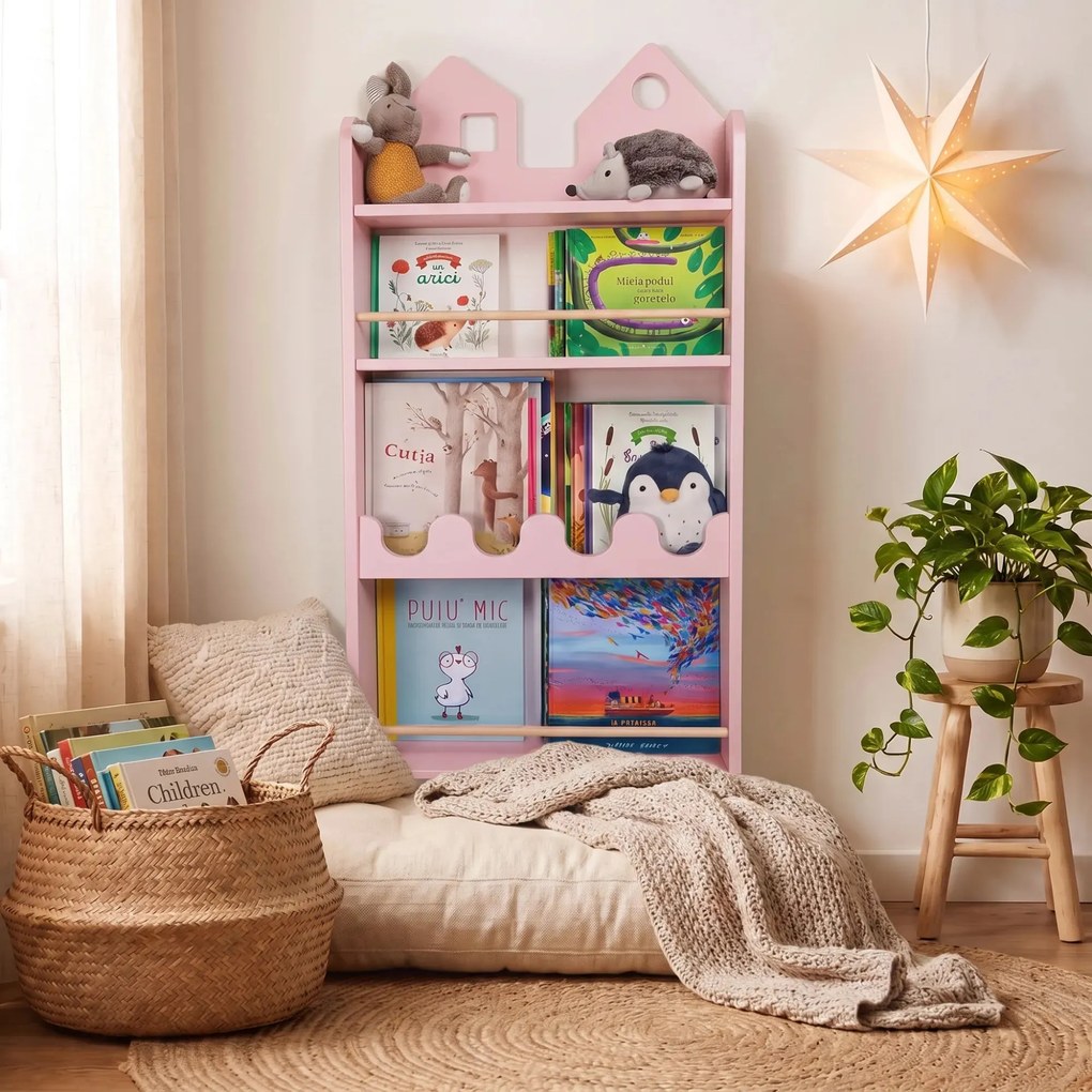 Bibliotecă de perete pentru copii NESTA Albastru