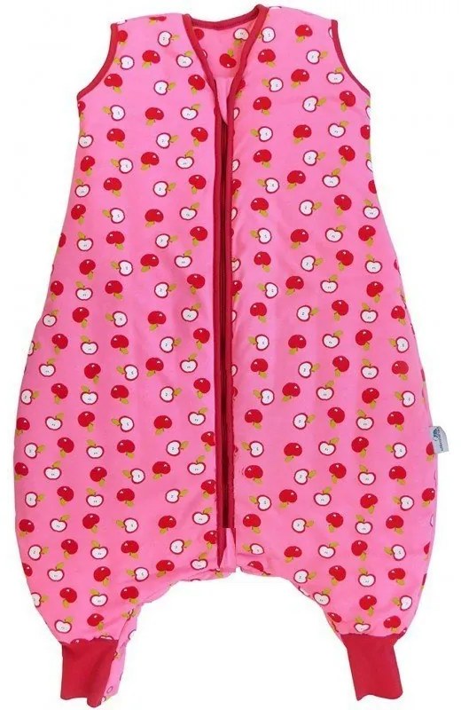 Slumbersac - Sac de dormit cu picioruse Bamboo Apple 6-12 luni 0.5 Tog, Red