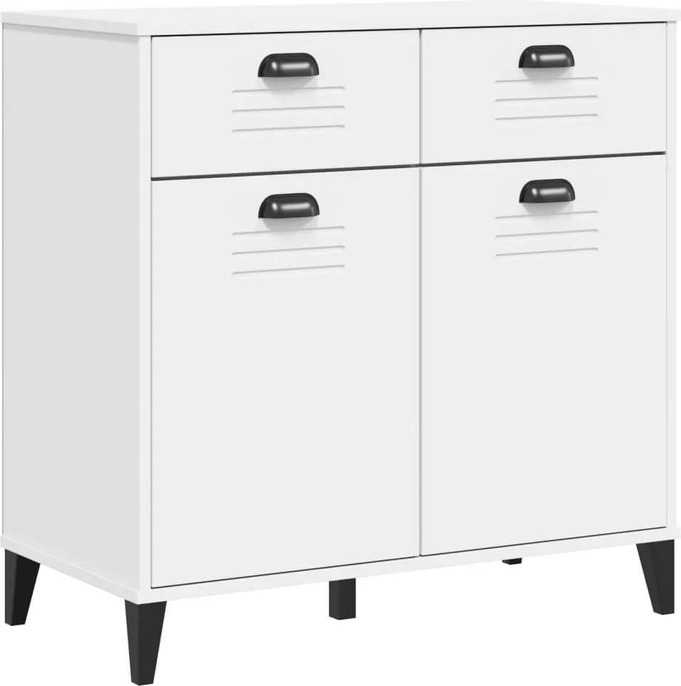 vidaXL Dulap „VIKEN”, alb, 80x40x80 cm, lemn prelucrat