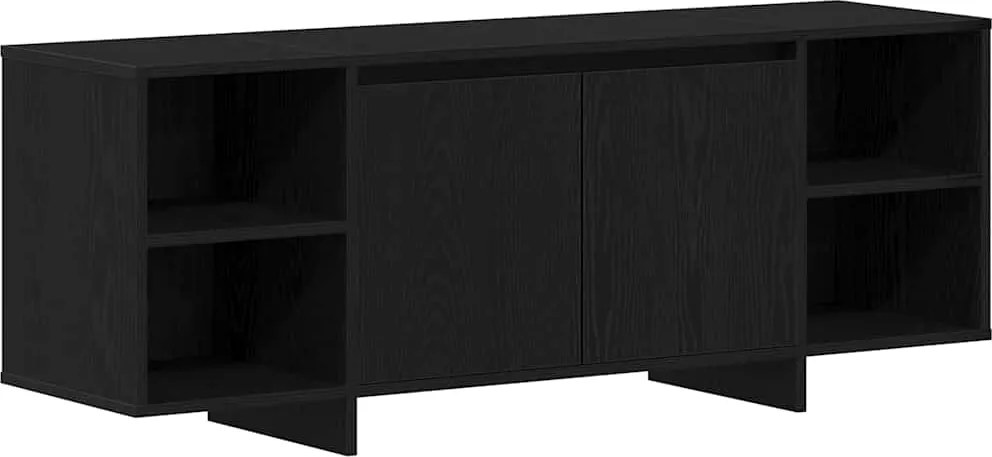 vidaXL Cabinet TV Stejar Negru 120 x 30 x 40,5 cm Lemn compozit