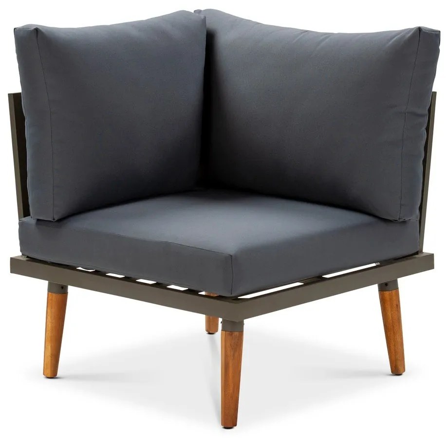 Canapea de grădină cu structură din lemn de acacia gri Lustio - Bonami Selection