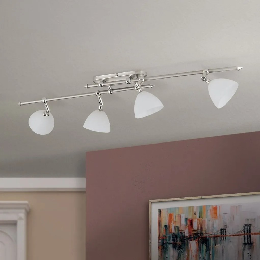 Plafoniera design modern OPALDESIGN 4L, satin