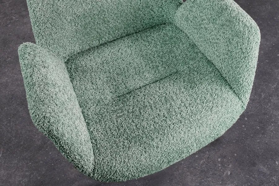 Set de 2 scaune pivotante Baltic stejar/ verde menta