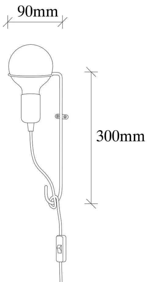 Aplică metalică Opviq lights Rodopi, auriu