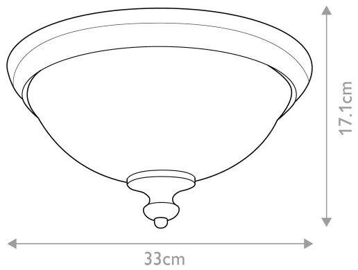 Plafonieră Feiss FE-PARKMAN-F-PN PARKMAN 2xE27/60W/230V