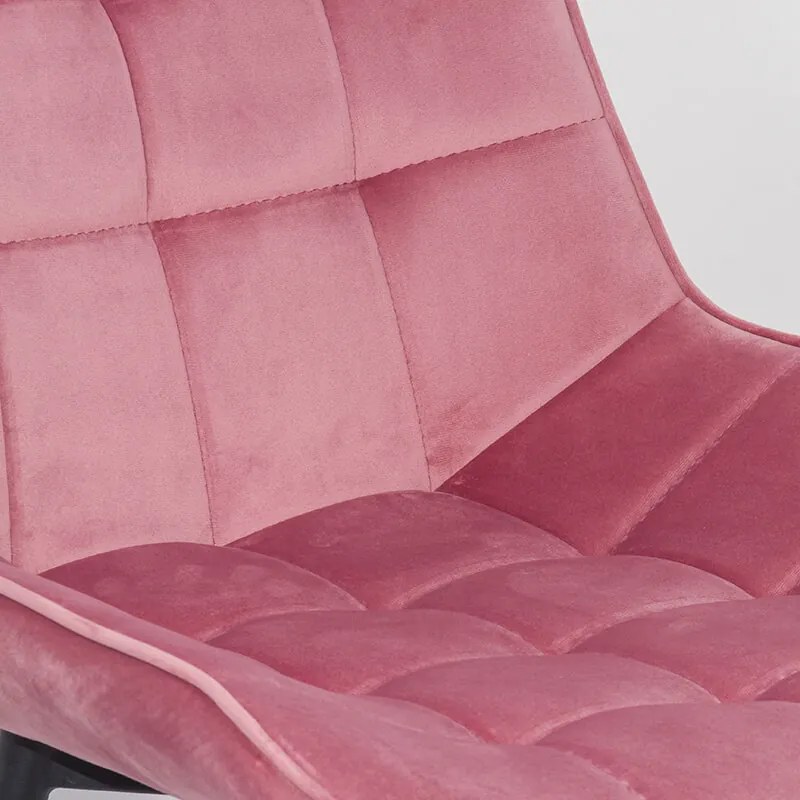 RESIGILAT - Scaune living din catifea BUC 206 roz