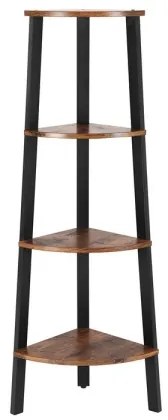 Bibliotecă NAVARO, maro/negru