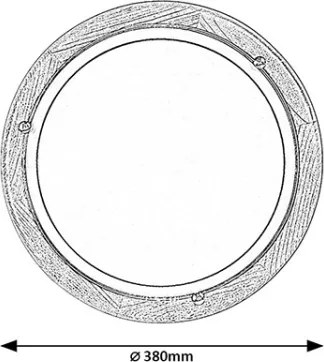 Brilagi - Plafonieră ORBIS 2xE27/60W/230V, Ø 38 cm, pin