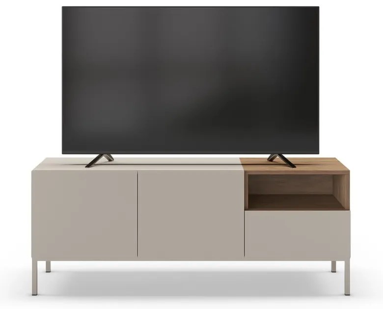 Comodă TV crem 140x55 cm Cailin – Marckeric