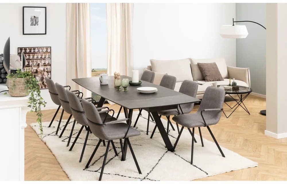 Masă de dining extensibilă din ceramică 97x240 cm Blackburn – Actona