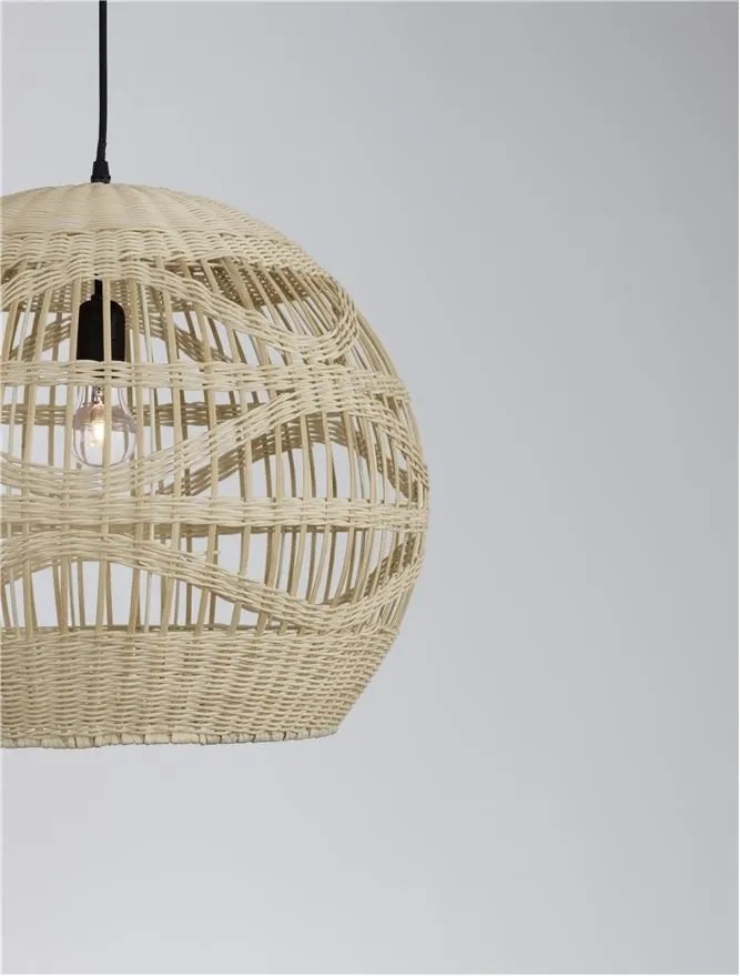 Lustra / Pendul modern design natural ratan MARLO D-48,5cm