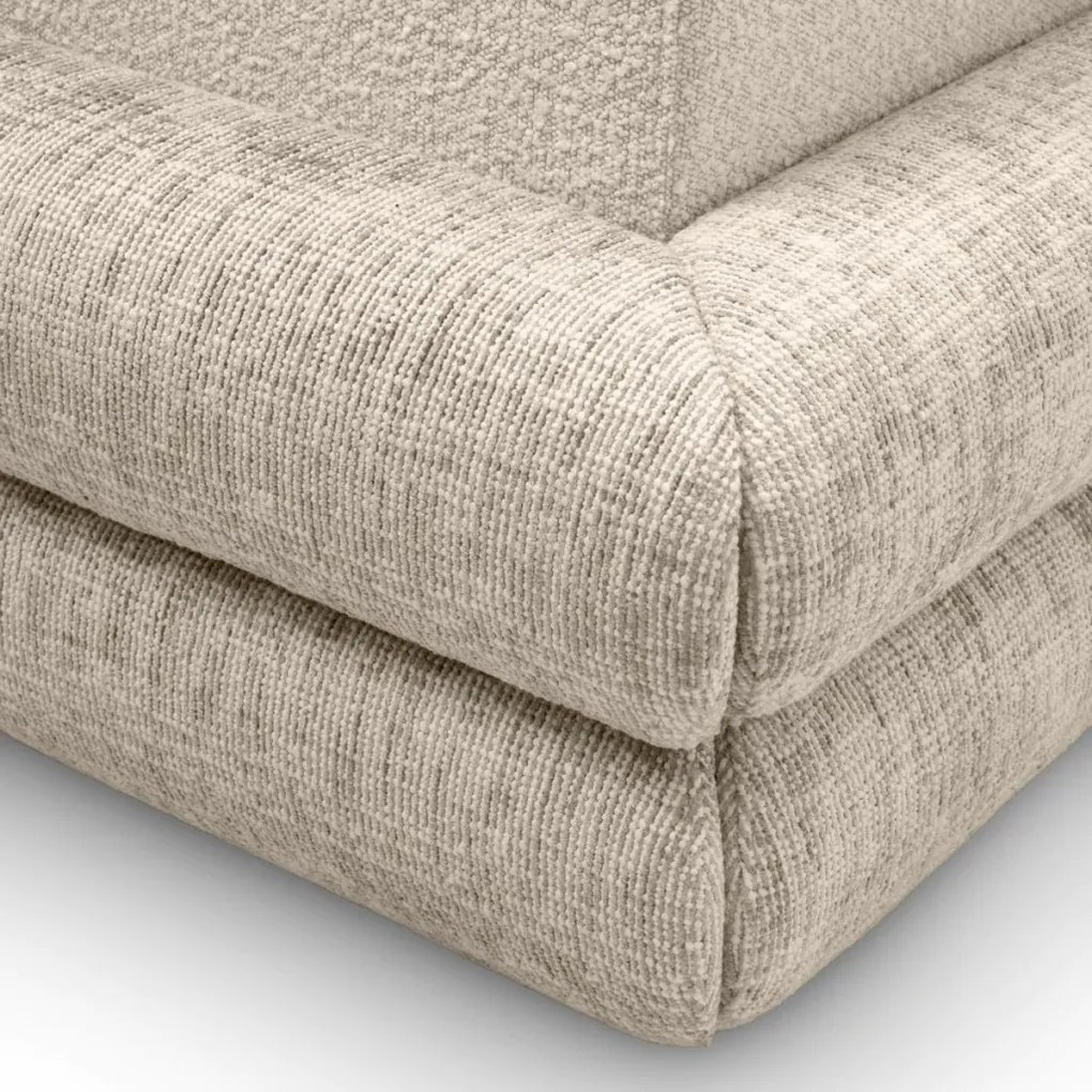 Pat dublu tapitat design elegant LUX Francisco, Creststone bej